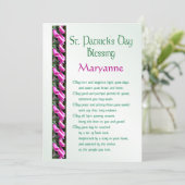 Cartes Pour Fêtes Annuelles Saint Patrick’s Day, Bénédiction irlandaise pour l (Debout devant)