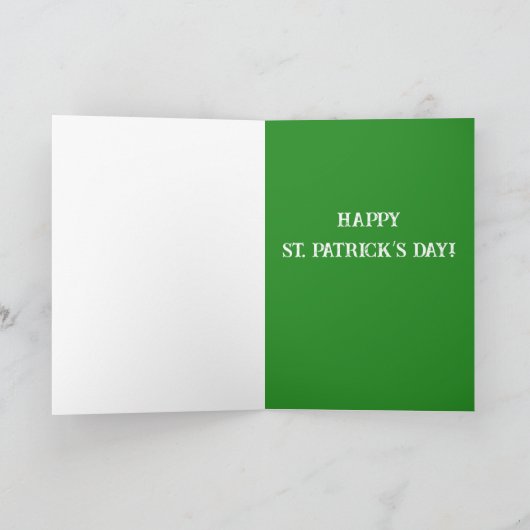 Cartes Pour Fêtes Annuelles Saint Patrick’s Day Bernese Mountain Dog (Intérieur)