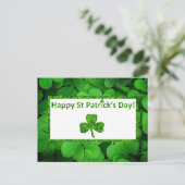 Cartes Pour Fêtes Annuelles Saint Patrick shamrock (Debout devant)
