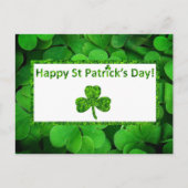 Cartes Pour Fêtes Annuelles Saint Patrick shamrock (Devant)