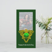 CARTES POUR FÊTES ANNUELLES SAINT PATRICK'S CELTIC HEART, SHAMROCK (Debout devant)