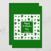 Cartes Pour Fêtes Annuelles Saint Patrick's Day Irlandais Bénédictions Shamroc (Devant / Derrière)