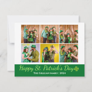 Cartes Pour Fêtes Annuelles Saint-patrick's day Photo de famille Shamrock Coll