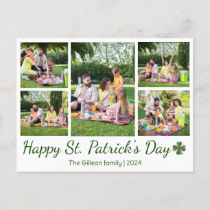 Cartes Pour Fêtes Annuelles Saint-patrick's day Photo de famille Shamrock Coll