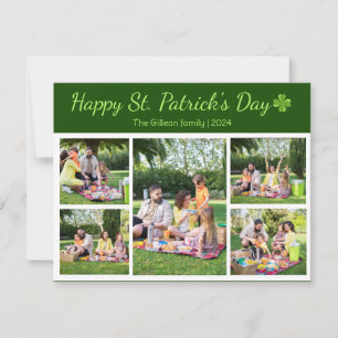 Cartes Pour Fêtes Annuelles Saint-patrick's day Photo de famille Shamrock Coll