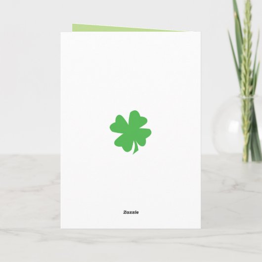 Cartes Pour Fêtes Annuelles Saint Patrick's Day shamrock tête boppers mignon c (Dos)