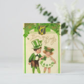 Cartes Pour Fêtes Annuelles Saint Patrick's jour lass fêtes (Debout devant)