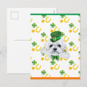 Cartes Pour Fêtes Annuelles Saint-Patricks, Shamrock maltais (Devant / Derrière)