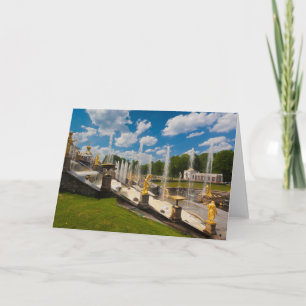 Cartes Pour Fêtes Annuelles Saint-Pétersbourg, fontaines de Grand Cascade