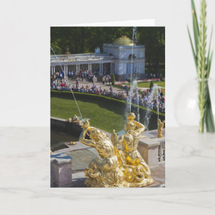 Cartes Pour Fêtes Annuelles Saint-Pétersbourg, fontaines de Grand Cascade