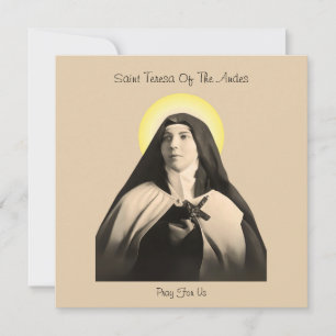 CARTES POUR FÊTES ANNUELLES SAINT TERESA DES ANDES