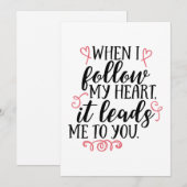 Cartes Pour Fêtes Annuelles Saint Valentin (Devant / Derrière)