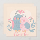 Cartes Pour Fêtes Annuelles Saint Valentin (Devant / Derrière)