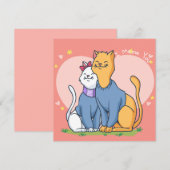 Cartes Pour Fêtes Annuelles Saint Valentin (Devant / Derrière)