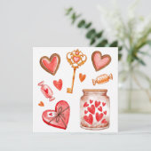 Cartes Pour Fêtes Annuelles Saint Valentin (Debout devant)