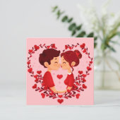 Cartes Pour Fêtes Annuelles Saint Valentin (Debout devant)