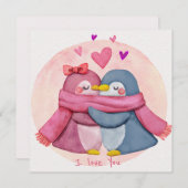 Cartes Pour Fêtes Annuelles Saint Valentin (Devant / Derrière)