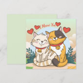 Cartes Pour Fêtes Annuelles Saint Valentin (Devant / Derrière)
