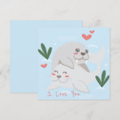 Cartes Pour Fêtes Annuelles Saint Valentin (Devant / Derrière)