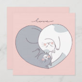 Cartes Pour Fêtes Annuelles Saint Valentin (Devant / Derrière)