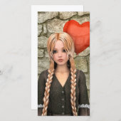 Cartes Pour Fêtes Annuelles Saint Valentin (Devant / Derrière)