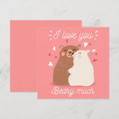 Cartes Pour Fêtes Annuelles Saint Valentin (Devant / Derrière)
