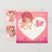 Cartes Pour Fêtes Annuelles Saint Valentin (Devant / Derrière)