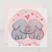 Cartes Pour Fêtes Annuelles Saint Valentin (Devant / Derrière)