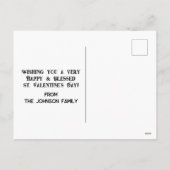 Cartes Pour Fêtes Annuelles Saint-Valentin (Dos)