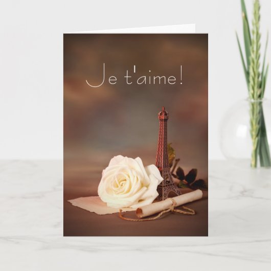 Cartes Pour Fêtes Annuelles Saint-Valentin à Paris (Devant)