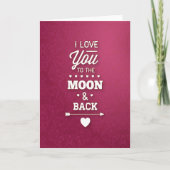 Cartes Pour Fêtes Annuelles Saint-Valentin Abstrait de Bourgogne (Devant)