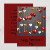 Cartes Pour Fêtes Annuelles Saint-Valentin ami (Devant / Derrière)