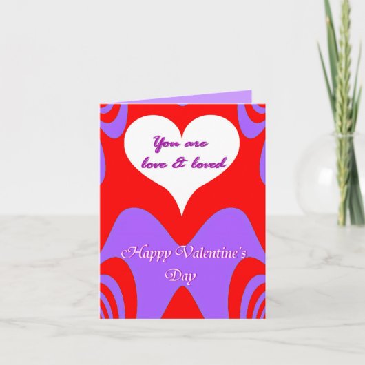 Cartes Pour Fêtes Annuelles Saint Valentin Amour_ (Devant)