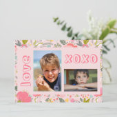 Cartes Pour Fêtes Annuelles Saint Valentin amour 2 photo collage (Debout devant)