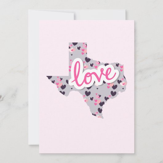 Cartes Pour Fêtes Annuelles Saint-Valentin - Amour au Texas (Devant)