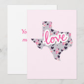 Cartes Pour Fêtes Annuelles Saint-Valentin - Amour au Texas (Devant / Derrière)
