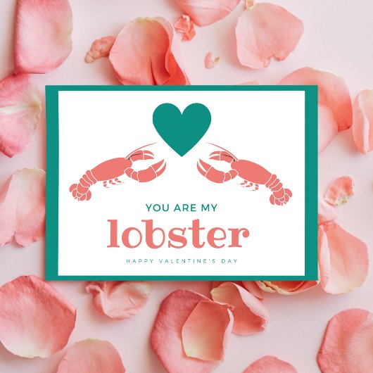 Cartes Pour Fêtes Annuelles Saint-Valentin au homard