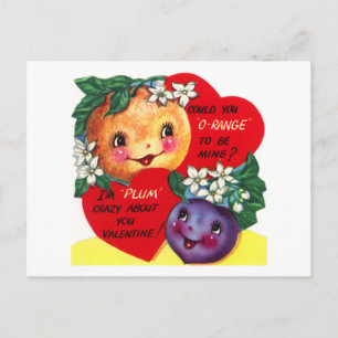 Cartes Pour Fêtes Annuelles Saint-Valentin aux fruits