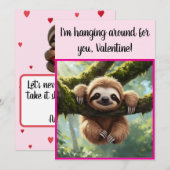 Cartes Pour Fêtes Annuelles Saint-Valentin Caractère Fun "Traîner" Fête (Devant / Derrière)