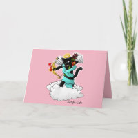 Saint Valentin Charbon noir Cat cuppé noir