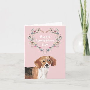 Cartes Pour Fêtes Annuelles Saint-Valentin Chien Beagle