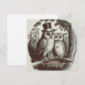 Cartes Pour Fêtes Annuelles Saint-Valentin Chouette Mignon (Devant / Derrière)