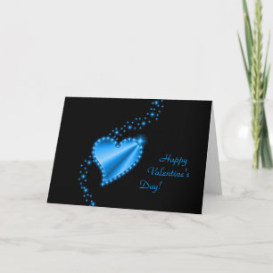 Cartes Pour Fêtes Annuelles Saint-Valentin - Coeur arc-en-ciel avec étoiles su