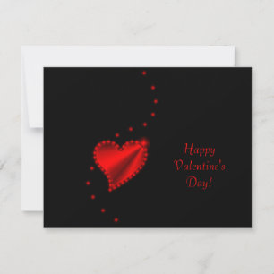 Cartes Pour Fêtes Annuelles Saint-Valentin - Coeur arc-en-ciel avec étoiles su