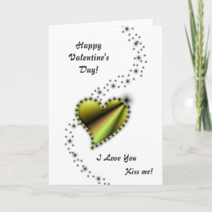 Cartes Pour Fêtes Annuelles Saint-Valentin - coeur arc-en-ciel noir jaune