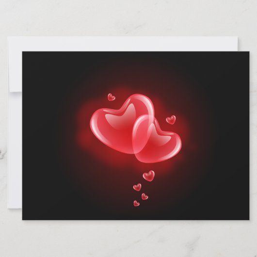 Cartes Pour Fêtes Annuelles Saint Valentin, coeur éblouissant (Devant)