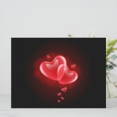 Cartes Pour Fêtes Annuelles Saint Valentin, coeur éblouissant (Debout devant)