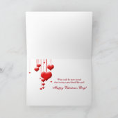 Cartes Pour Fêtes Annuelles Saint Valentin - Coeurs et étoiles flottants - SEC (Intérieur)