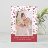 Cartes Pour Fêtes Annuelles Saint-Valentin Coloré (Debout devant)