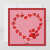 Cartes Pour Fêtes Annuelles Saint Valentin Couple des Pyrénées (Dos)